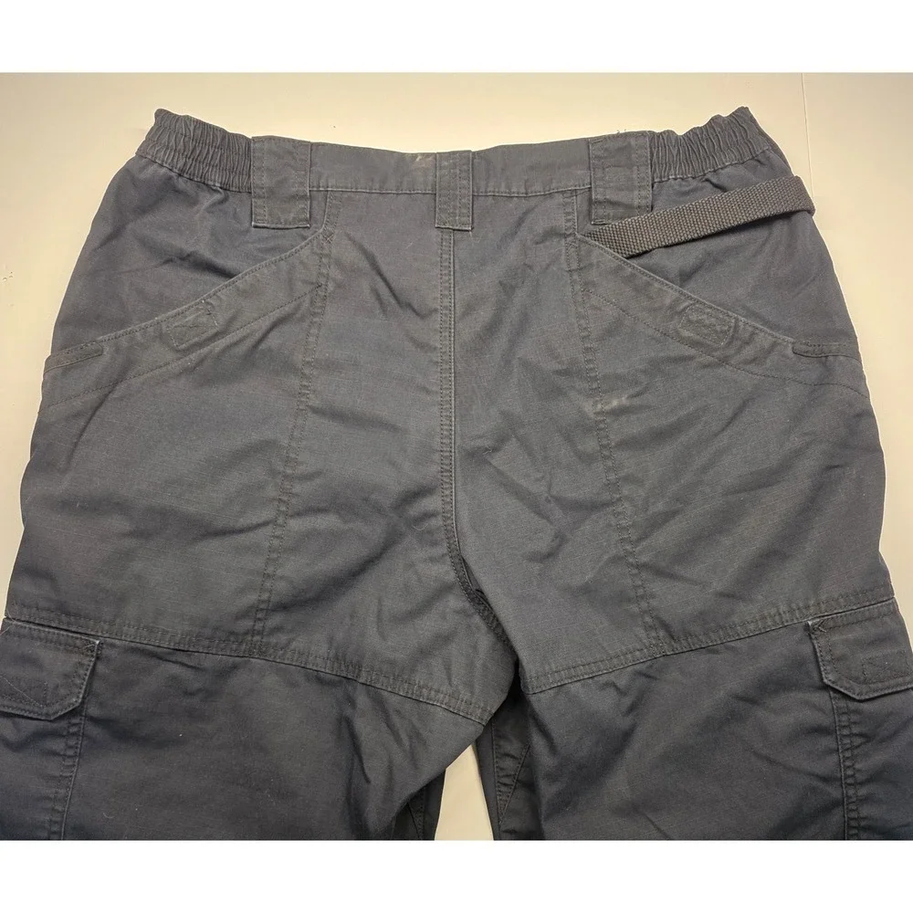 5.11 Tactical Mens Size 38x30 Navy Blue Rip Stop Cargo‎ Pants